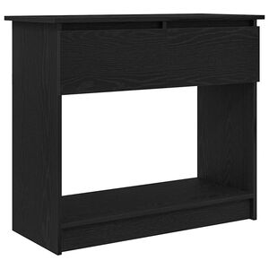 vidaXL konzolna mizica s predali črna 85,5x38,5x74,5 cm