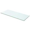 vidaXL Polica Prosojno Steklo 60x20 cm
