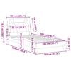vidaXL Posteljni okvir brez vzmetnice Viana kapučino 100x200 cm umetno usnje