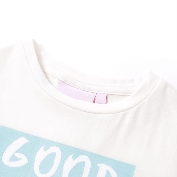 Otroška majica s kratkimi rokavi bež 140