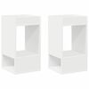vidaXL Stranska miza 2 kos Bela 30 x 30 x 56 cm Inženirski les