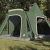 vidaXL Teepee &scaron;otor s streho s shranjevanjem Zelena 545 x 450 x 295 cm