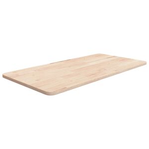 vidaXL Kopalni&scaron;ki pult 80x40x1,5 cm neobdelana trdna hrastovina