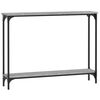 vidaXL Konzolna mizica siva sonoma 100x22,5x75 cm inženirski les