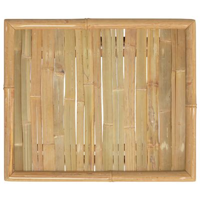 vidaXL Vrtna miza 65x55x30 cm bambus