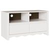 vidaXL TV omarica Drammen Bela 99 x 43 x 55 cm Trden borov les