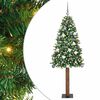 vidaXL Ožja jelka Zelena 210 cm PVC in trden bor