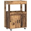 vidaXL Bar voziček Hrastovina 60 x 39,5 x 89 cm Inženirski les