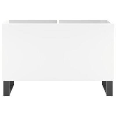 vidaXL Omarica za gramofonske plošče bela 74,5x38x48 cm inženirski les