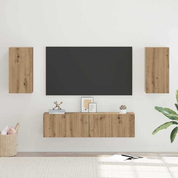 vidaXL Komplet TV omaric 4 pcs artisan hrast 30.5 x 30 x 60 cm