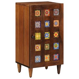 vidaXL Strani &scaron;al z vrati Oreh 40 x 33 x 75 cm Masiven les manga