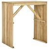 vidaXL Barska miza 100x60x110 cm impregnirana borovina
