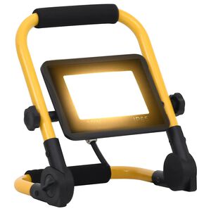 vidaXL LED reflektor z ročajem 30 W toplo bel