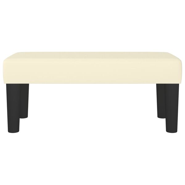 vidaXL Klop krem 70x30x30 cm umetno usnje