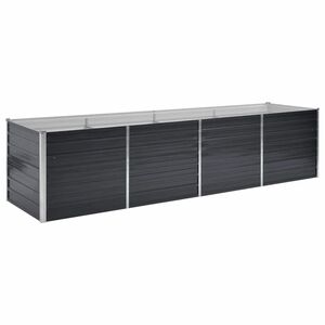 vidaXL Visoka greda antracitna 320x80x77 cm pocinkano jeklo