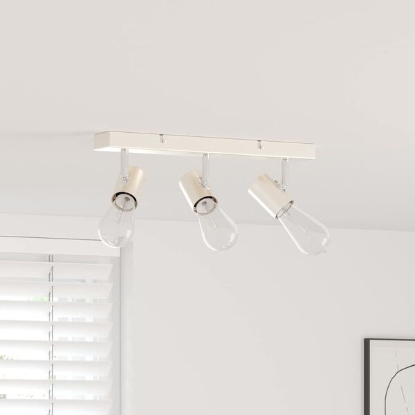 vidaXL Stropni reflektor Brušen nikl 38 x 6.5 x 11.5 cm Jeklo