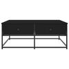 vidaXL Klubska mizica črna 100x99x40 cm inženirski les