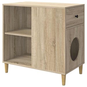 vidaXL Mačja hi&scaron;a Sonoma 72 x 42.5 x 70 cm Inženirski les