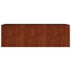 vidaXL Vrtna visoka greda 120x40x40 cm corten jeklo