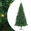 vidaXL Umestno božično drevo Zelena 300 cm PVC, kovina in plastika