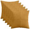 vidaXL Prevleka za blazino 6 pcs ALMELO Rumena 40 x 40 cm korduroy