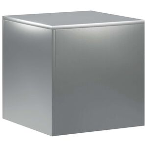 vidaXL Stojalo za rastline Srebrna 40 x 40 x 40 cm Jeklo