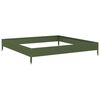 vidaXL Visoka greda olivno zelena 100x100x18,5 cm jeklo