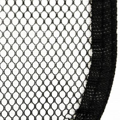 vidaXL Zložljiva pasja ograjica s torbo črna 110x110x58 cm