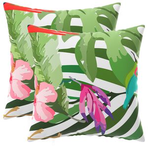 vidaXL Prevleka za blazino 2 pcs HEERLEN Črna 30 x 30 cm Poliester