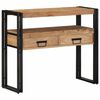 vidaXL Konzolna miza Rjava 90 x 33 x 75 cm Masiven les akacije