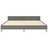 vidaXL Posteljni okvir brez vzmetnice temno siv 160x200 cm blago