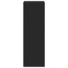 vidaXL Visoka omara črna 45x41x124 cm inženirski les