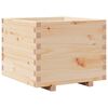 vidaXL Vrtno cvetlično korito 60x60x49,5 cm trdna borovina