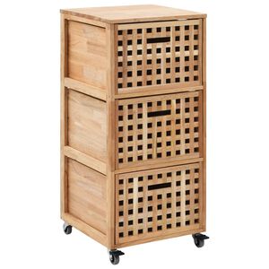 vidaXL Kopalni&scaron;ka omarica iz trdne orehovine 41x41x91 cm