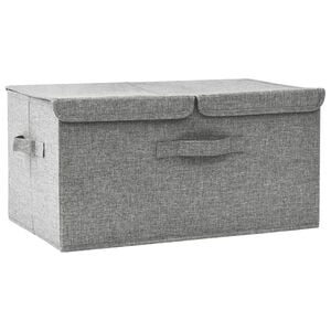 vidaXL &Scaron;katla za shranjevanje blago 50x30x25 cm siva