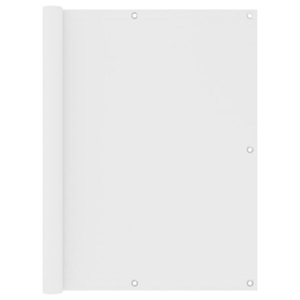 vidaXL Balkonsko platno belo 120x400 cm oksford blago