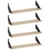 vidaXL Stenske police 4 kos Sonoma hrast 70 x 20 x 17 cm