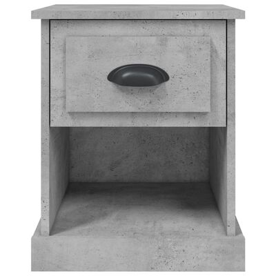 vidaXL Nočna omarica betonsko siva 39x39x47,5 cm inženirski les