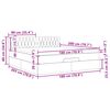 vidaXL Otomanski posteljni okvir z vzmetnico siv 180x200 cm blago