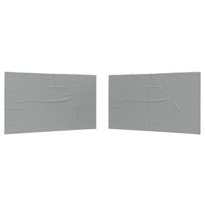 vidaXL Stranska stena zabavnega &scaron;otora 2 kos 400 x 195 cm Svetlo siva