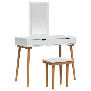 vidaXL Komplet toalet FAUSKE 3 kos Bela 100 x 50 x 143 cm