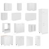 vidaXL Komplet kuhinjskih omaric Lyon 14-delni bel iverna plošča