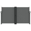 vidaXL Zložljiva stranska tenda antracitna 140x600 cm