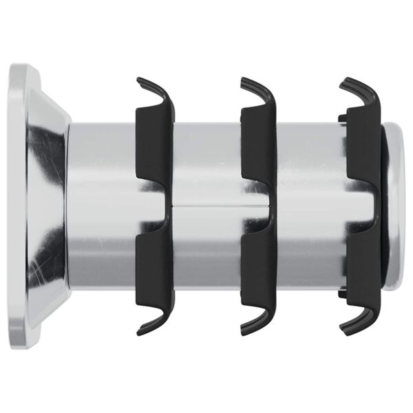 vidaXL Navojni cevni vstavek 12 pcs Črna in srebrna Cinkana jeklena