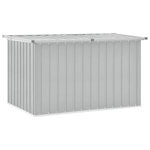 vidaXL Vrtna &scaron;katla za shranjevanje siva 149x99x93 cm