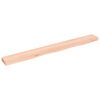 vidaXL Stenska polica 100x10x4 cm neobdelana trdna hrastovina