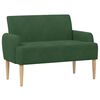 vidaXL Dvojnica s gumbi Jungle Zelena 116 x 67 x 81 cm Žametna tkanina