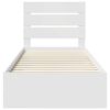 vidaXL Konstrukcija postelje Bela 100 x 200 cm Konstruiran les