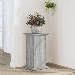 vidaXL Stojalo za rastline siva sonoma 33x33x60 cm inženirski les