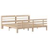vidaXL Posteljni okvir z vzglavjem 180x200 cm borovina